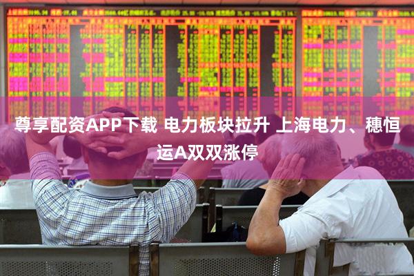尊享配资APP下载 电力板块拉升 上海电力、穗恒运A双双涨停
